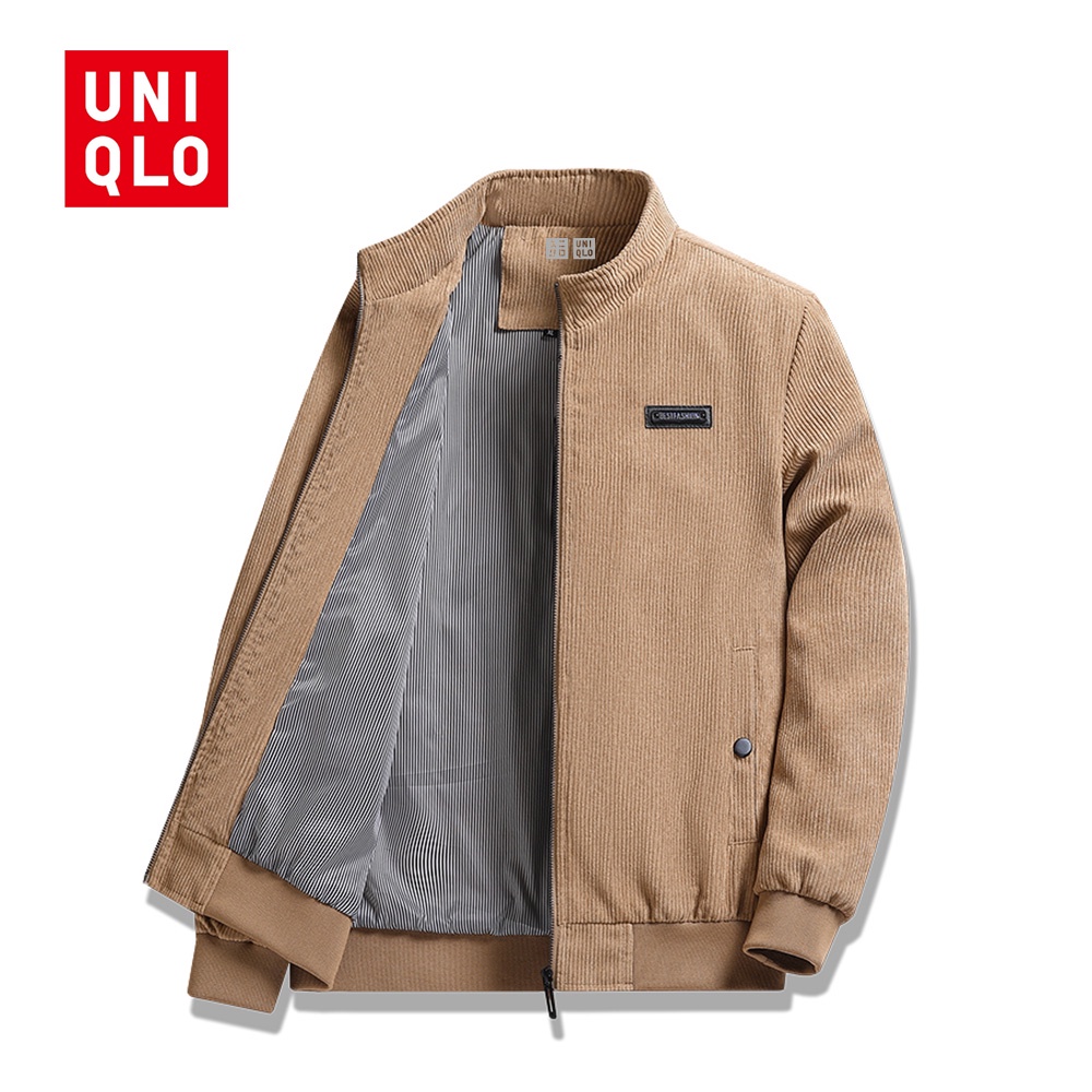 Uniqlo leather jacket mens sales