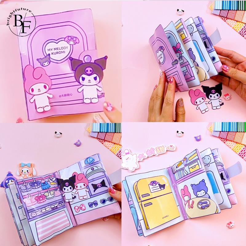 Sanrio Quiet Book Cartoon Anime Kuromi My Melody Pochacco Cinnamoroll ...