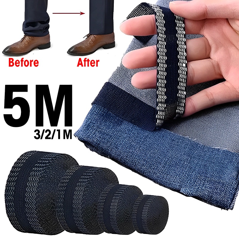 SelfAdhesive Pants Edge Paste Tape / Ironon Pants Edge Shorten Tools / Shorten Repair Jean
