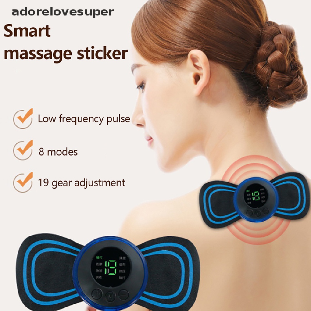 AD1PH Portable EMS Neck Stretcher Electric Massager 8 Mode Cervical ...