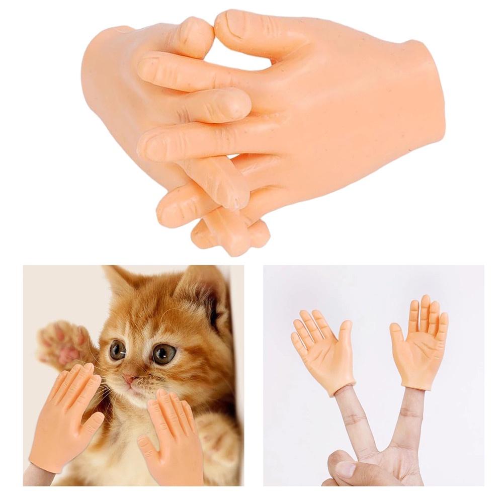 10 PCS Tiny Hands Finger Puppets, Miniature Small Hands Realistic ...
