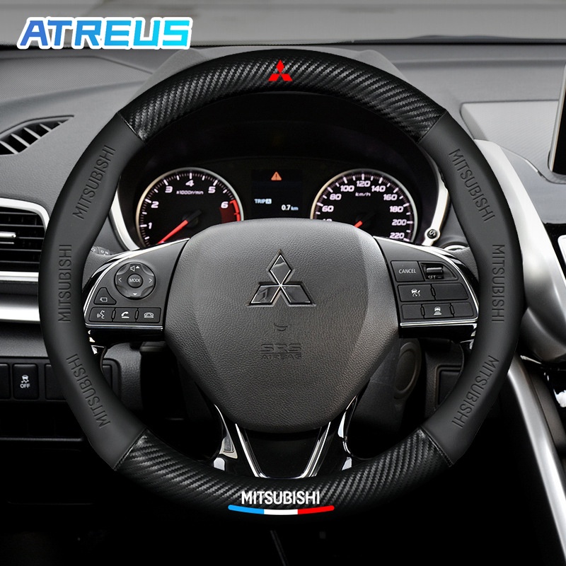 Mitsubishi Car Steering Wheel Cover 3D Printing Logo Antislip Steering