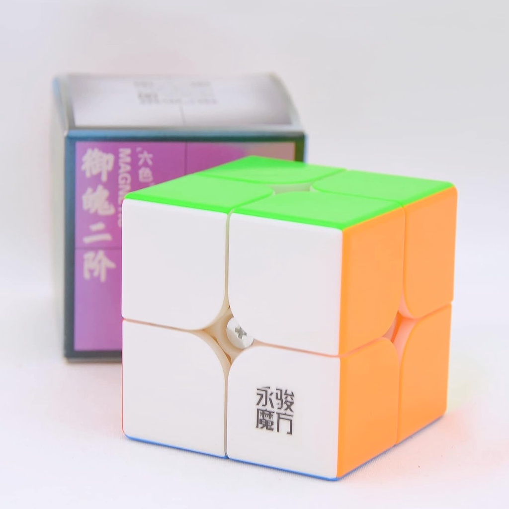 FunnyGoo YongJun YJ YuLong 2M 3x3x3 V2M Cube Magique Puzzles Lisses Cube + Support Un Cube (less