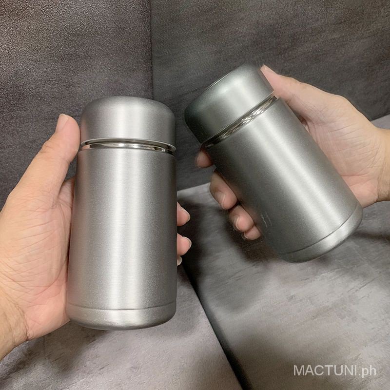 [Free shipping in stock] frosted small thermos cup with tea filter 304
