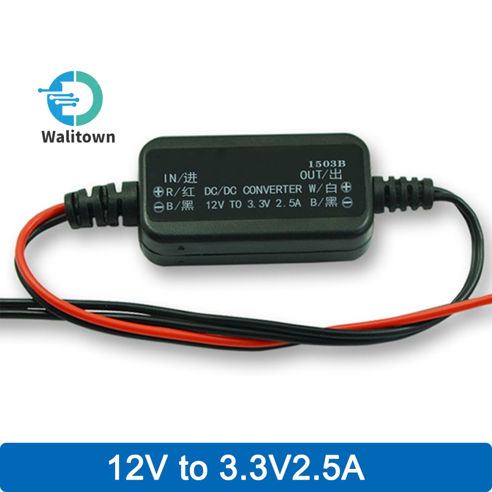 12V to 3.3-9V 2.5A DC to DC Buck Converter Step-Down Volt Module Board ...