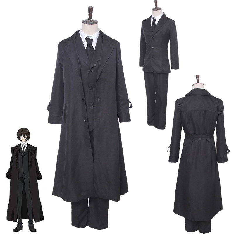 Dazai Osamu Cosplay Bungou Stray Dogs Costume Port Mafia Anime Cosplay Chuya Nakahara Costume