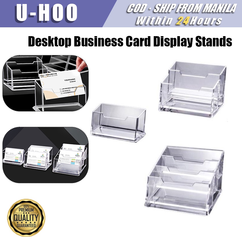 1/2/3 Layer Desktop Business Card Stand Holder Acrylic Muiltifunction