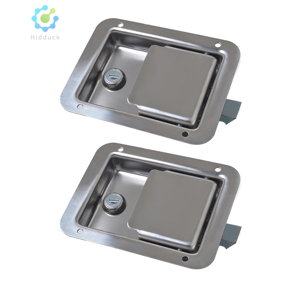 Buyers Products L3885 Stainless Steel Paddle Latch With Key - 4 Pack For Tool Box Doors