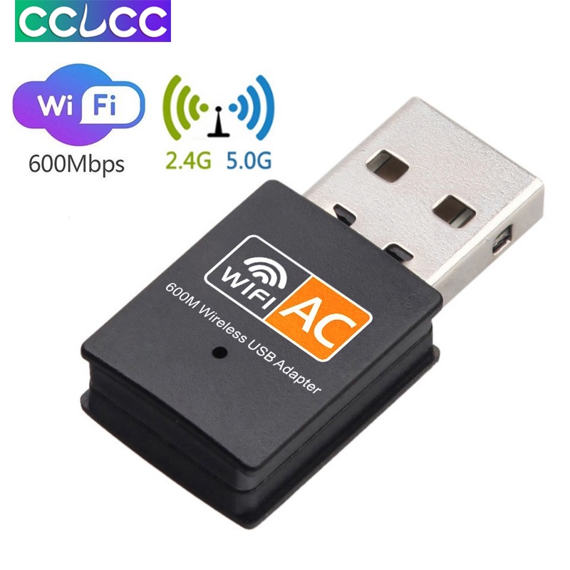 600Mbps USB WiFi Adapter Dual Band 2.4G/5.G AC Draadloze Ethernet ...