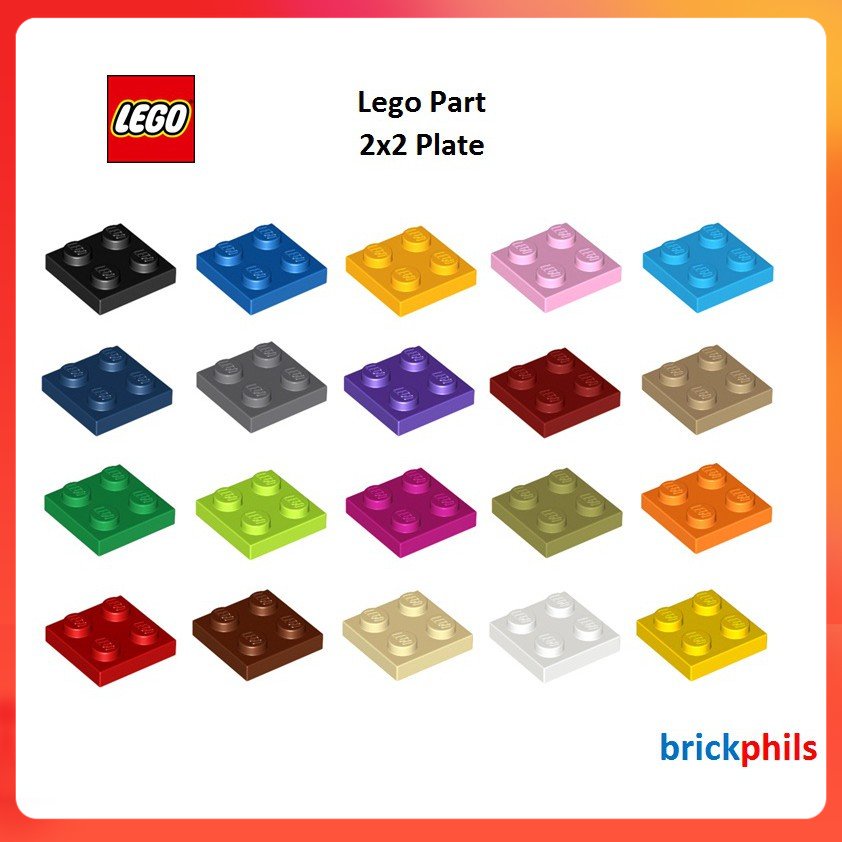 Lego Part 3022 - 2x2 Plate (5pcs per Lot) | Shopee Philippines