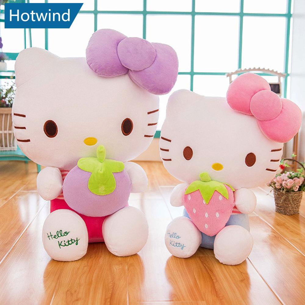 HW 30cm 40cm 50cm Kitty Cat Plush Doll Toy Kids Cartoon Hello Kitty Stuffed Toys Children Birthday Toys DGA1