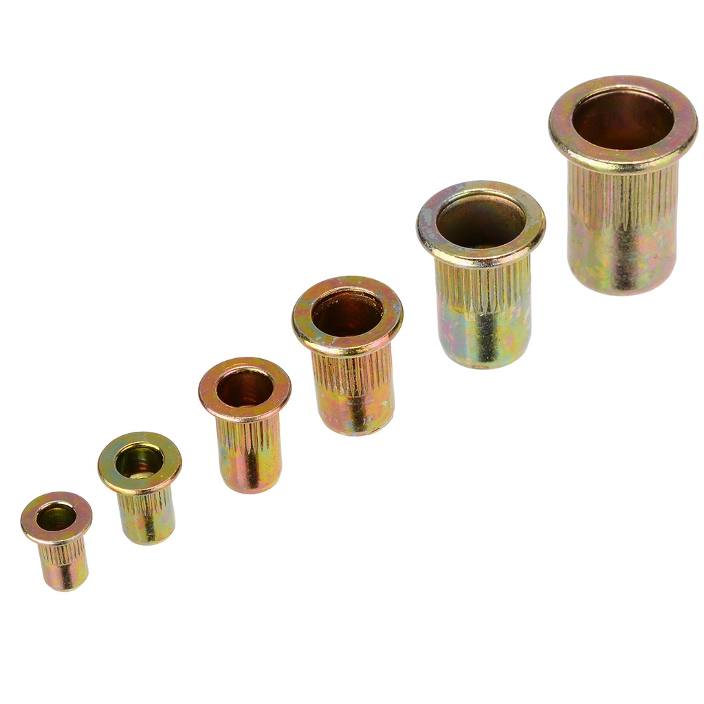150pcs/set M3 M4 M5 M6 M8 M10 Rivet Nut Kit Mixed Zinc Plated Carbon ...