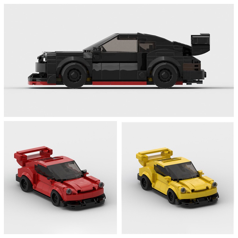 MOC Porsche 911 RWB Super Sports Cars Building Blocks Toys For Kids ...