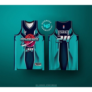 FULL SUBLIMATION HISGRACE BASKETBALL JERSEY BLUE