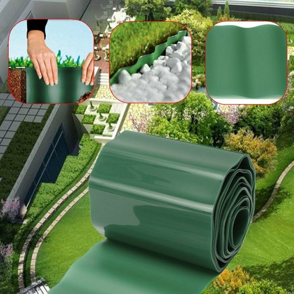 Shoustore Plastic Garden Grass Lawn Edge Edging Border Fence Wall