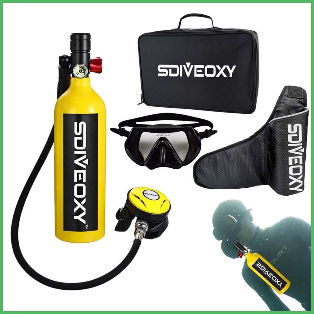 1000ml Diving Oxygen Tank Scuba Diving Lung Tank Oxygen Tank Portable ...