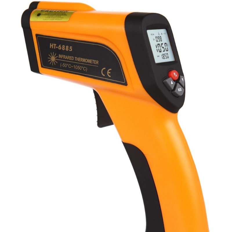 Ht 6885 Non Contact Digital High Temperature Industrial Laser Infrared Thermometer Gun 50 To 3153