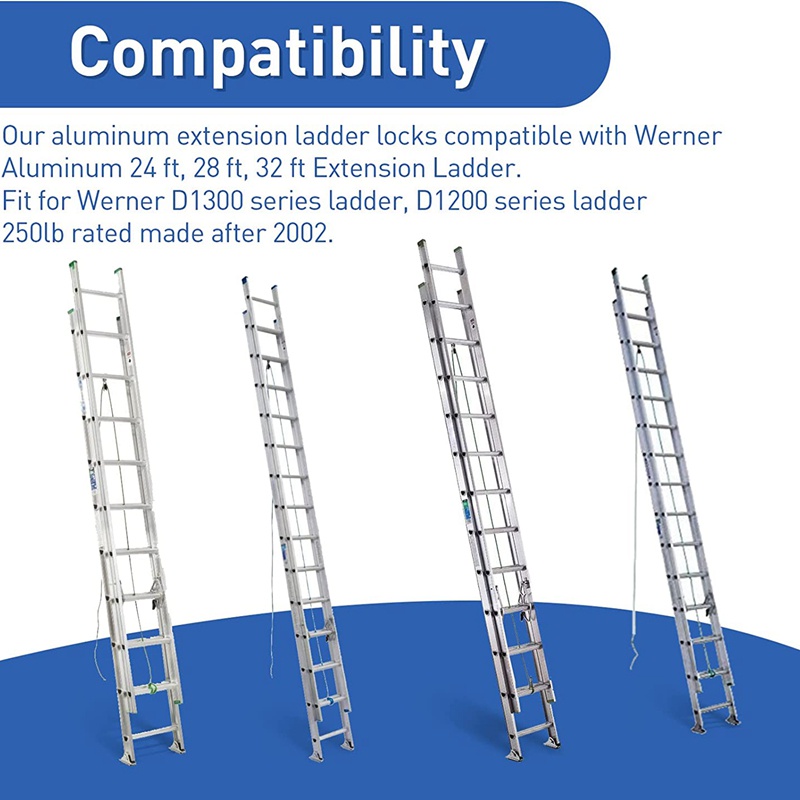 Extension Ladder Lock Kit 28-11 Compatible Aluminum Extension Ladder ...