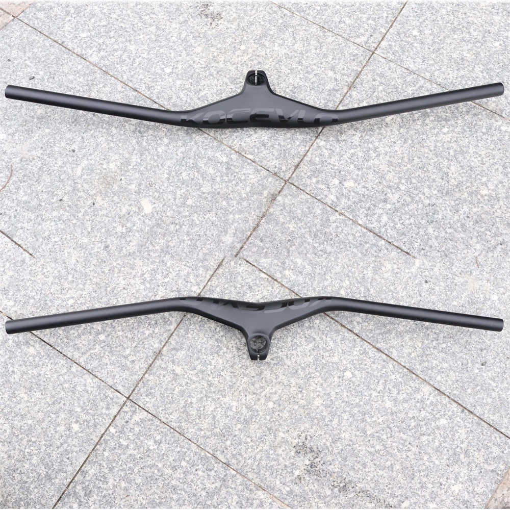 KOCEVLO Carbon Bicycle Handlebars Riser -17 Degree One-Shaped Bar Mtb ...