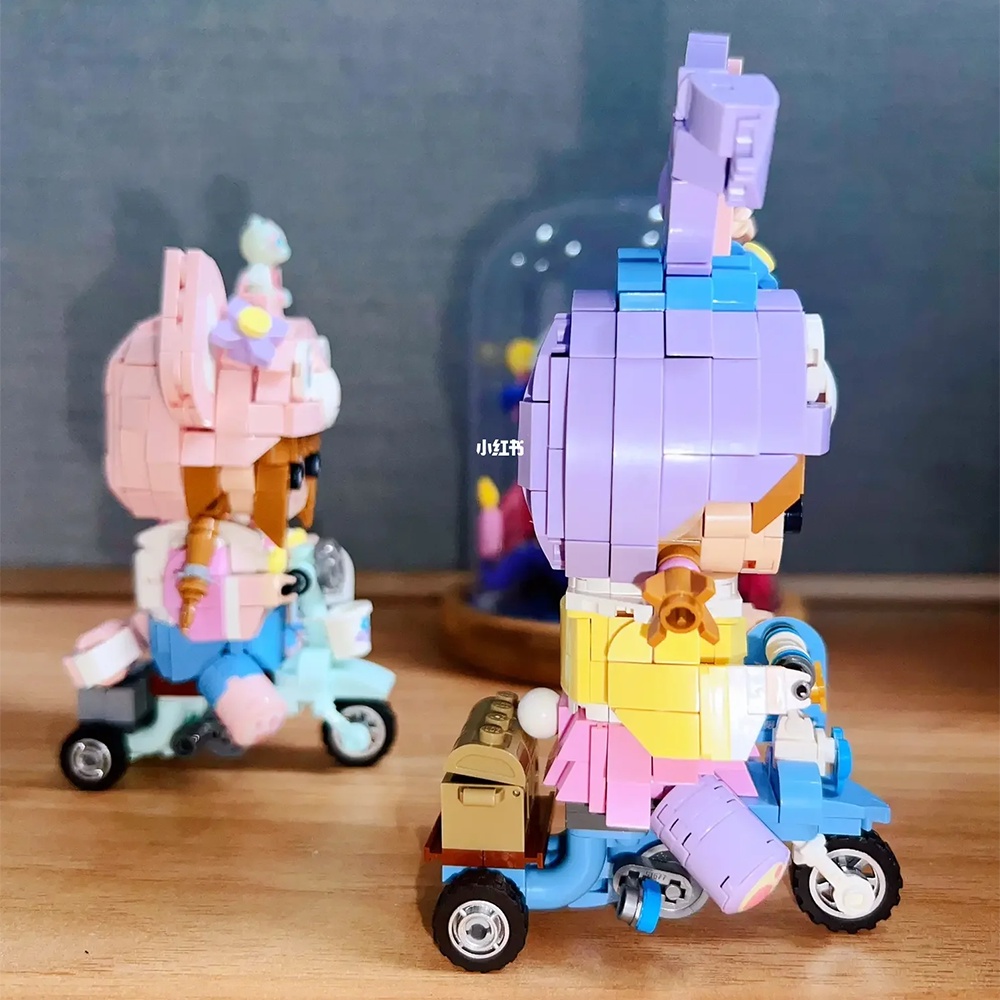 LOZ PDW002 Purple Bunny Rabbit Stella Collection Building Block Bricks ...