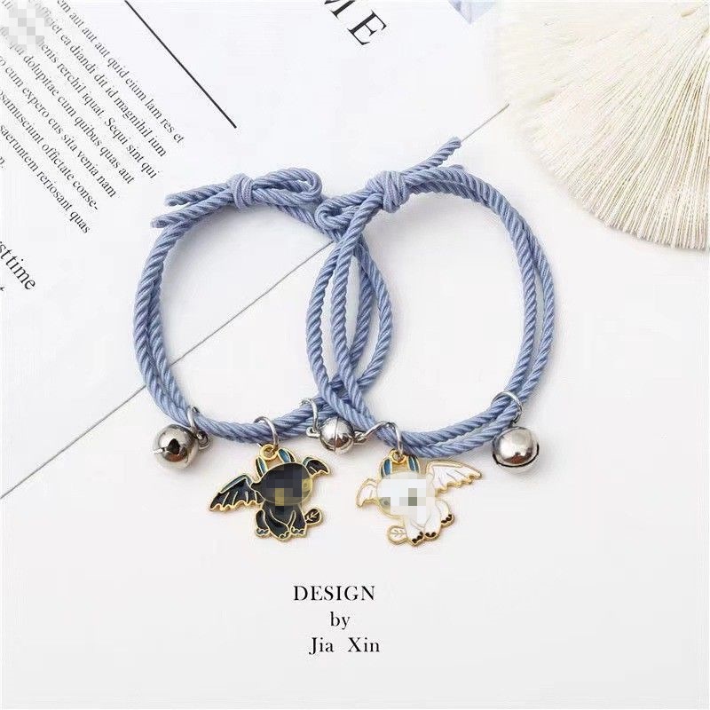 Black and white toothless bracelet for female couple bracelet for ...