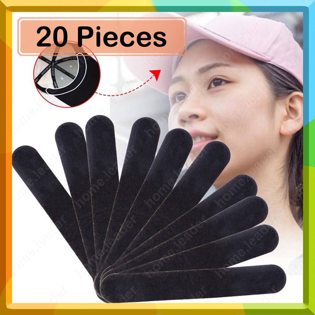 20Pcs Cap Liner Sweat Stickers Sweat Absorbent Strip Neck Liner