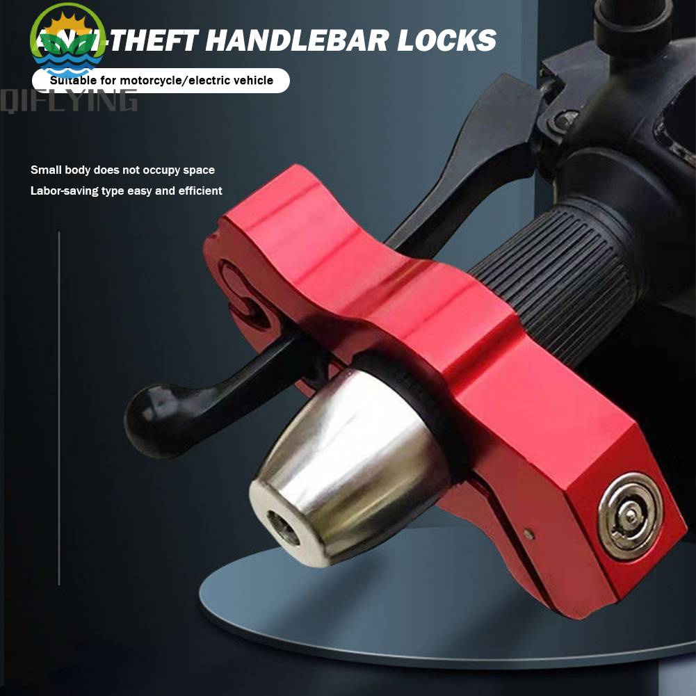 Motorbike Handlebar Throttle Grip Lock Portable Horn Lock Antitheft