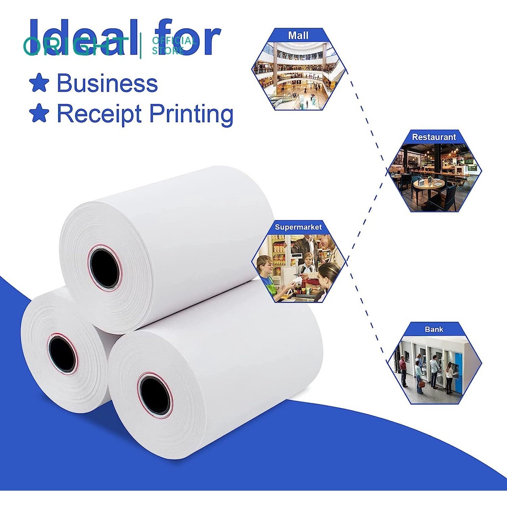 Oright Coreless Thermal Paper for Thermal Printer Receipt Paper for POS