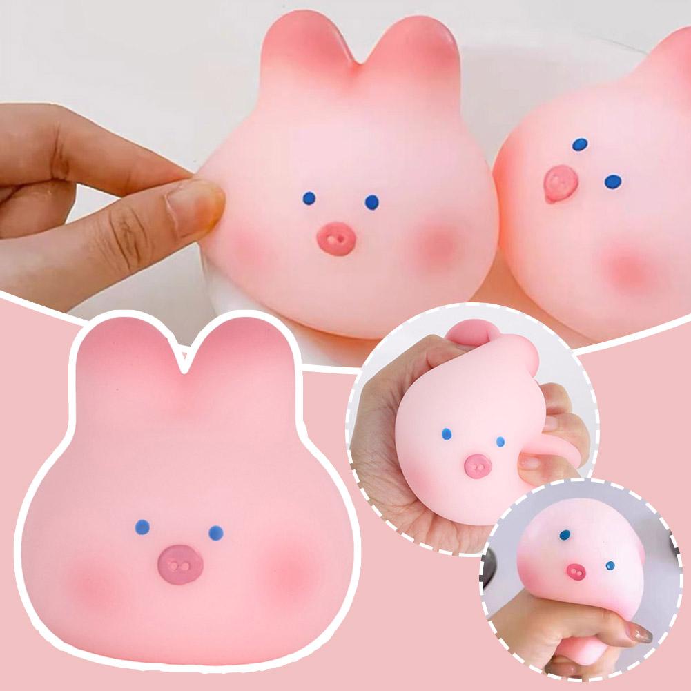 Cherry Blossom Pig And Rabbit Squeezing And Decompressing Toys TPR Toy ...