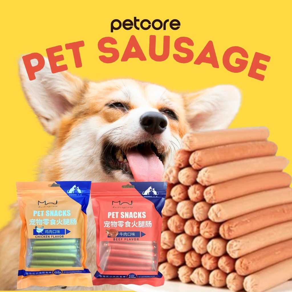 Pet Dog sausage chicken beef Flavor 15g rams Sausage Pet Treat Pet