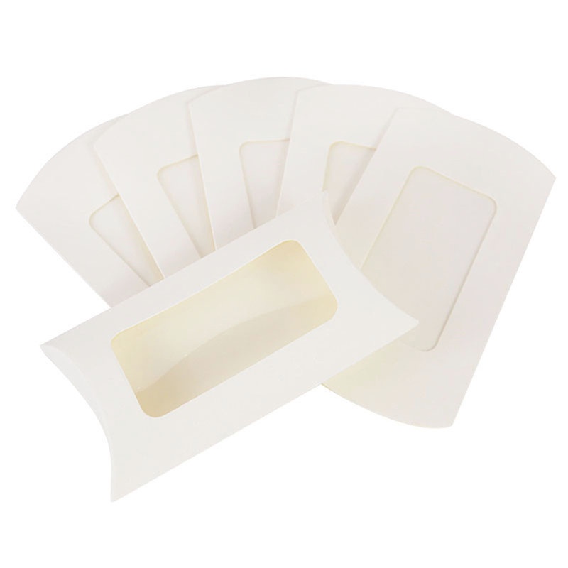 50pcs/pack Creative Candy Box Brown Kraft Paper Mini Gift Pillow Boxes ...