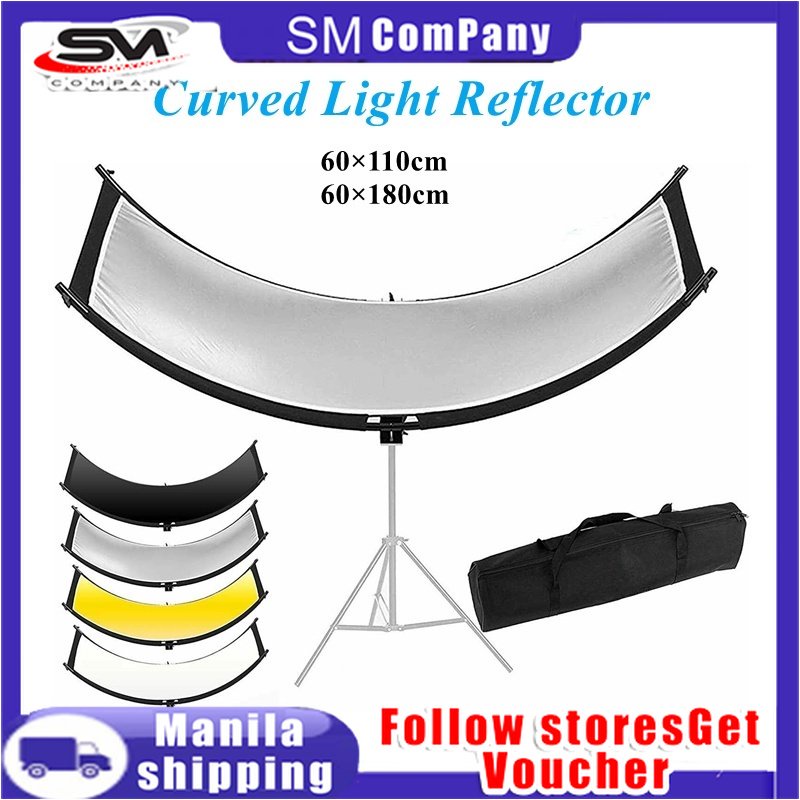 Photography reflector 4-in-1 curved reflector diffuser control studio ...