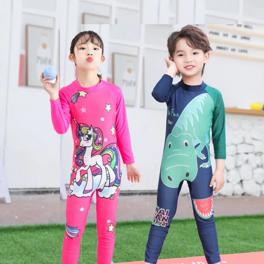 Childrens Summerwear Longsleeve Rashguard Dri Fit One Piece Rashguard ...