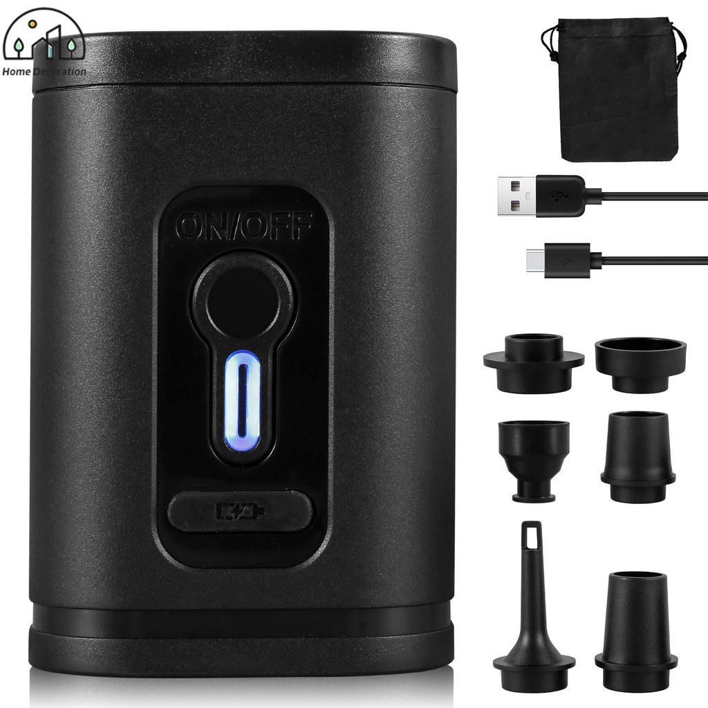 Portable Air Pump with 5 Nozzles 700mAh Rechargeable Electric Mini Air
