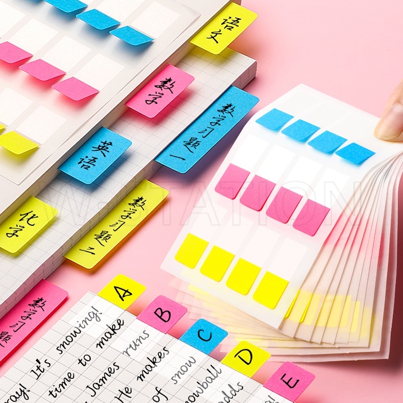 30/60/120Sheets Index Label Note Paper Stickers/Bookmark Category ...