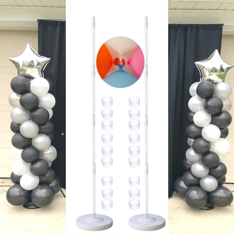 123cm Clear Balloon Column Stand Arch Balloons Holder for Decoration