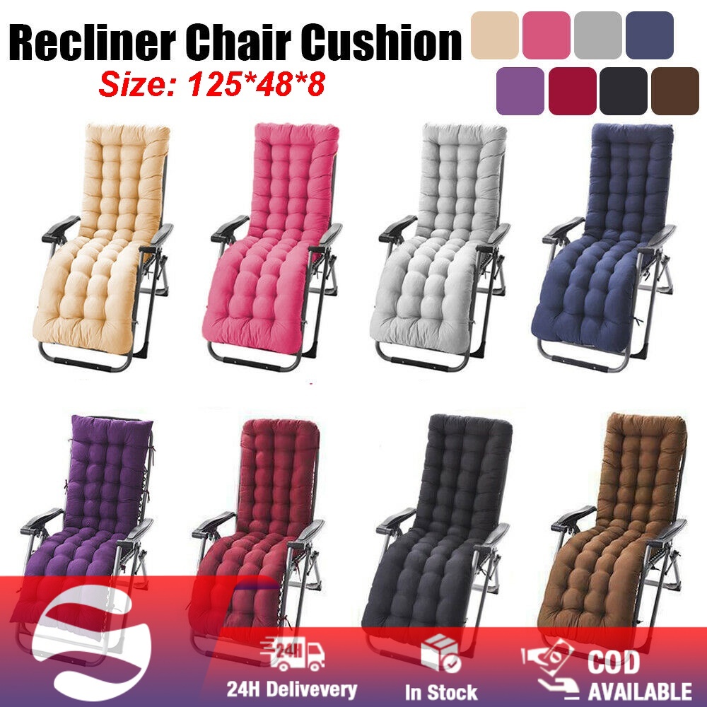 Foldable Chair Cushion Recliner chair Cushion long Chair Couch Seat