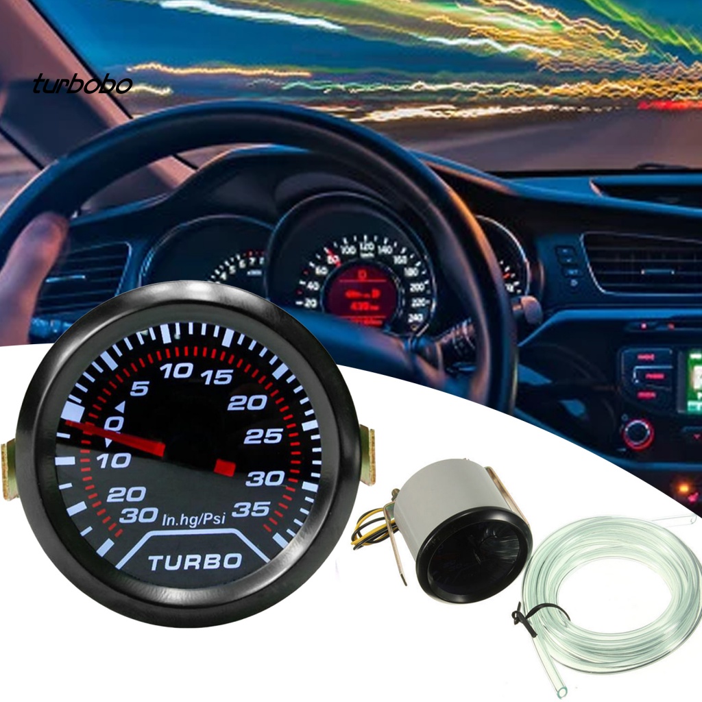Boost Vacuum Gauge 52mm Turbo Boost Gauge 0-30 PSI With 7 Color Options - Mechanical Turbo Meter For Custom Car Interiors 0-30 PSI Turbo Meter - Foto 12