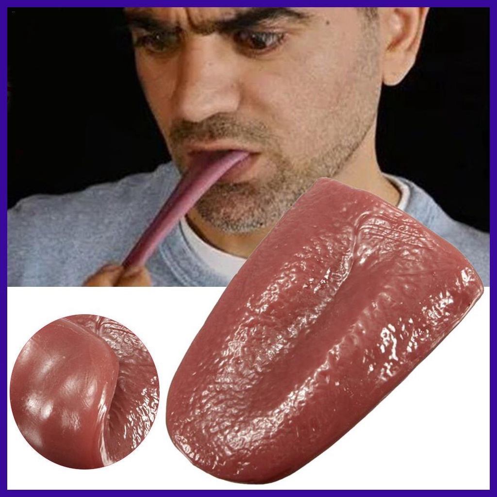 Simulation Artificial fake tongue props Retractable tongue Tricks toys