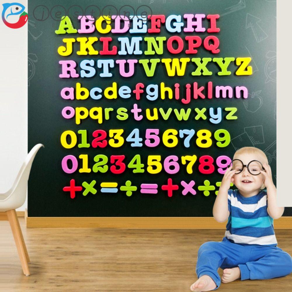 JESTINE 24pcs EVA Magnetic Letter Sticker, Soft Magnetic Alphabet ...