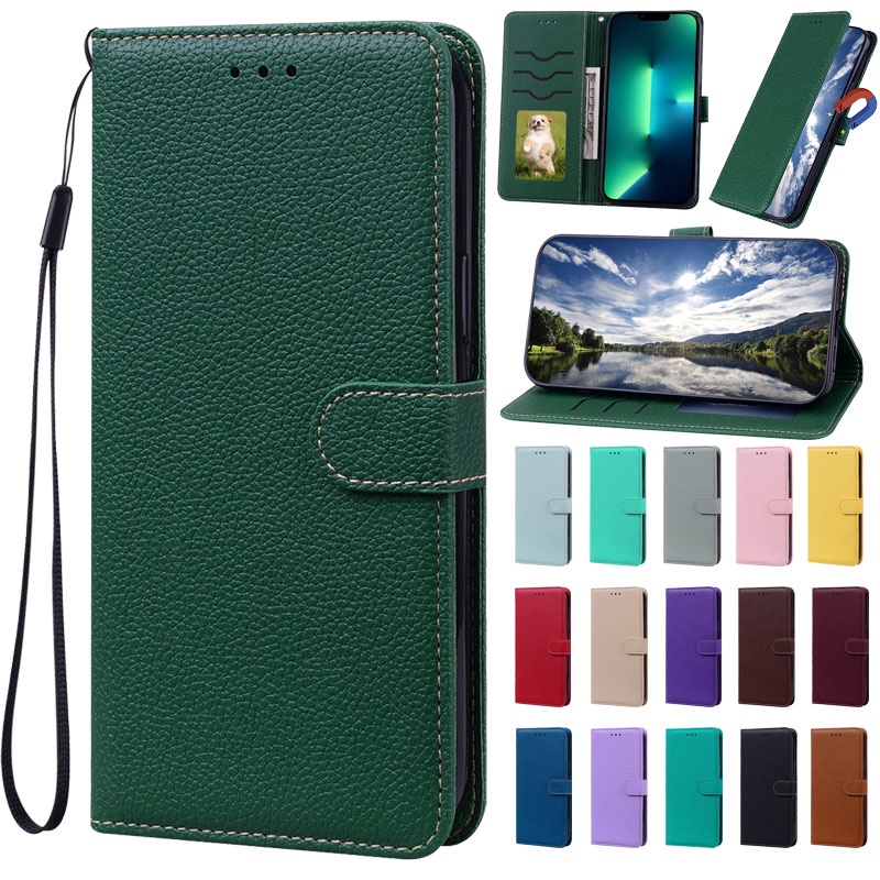 Leather Wallet Flip Case For vivo Y27 Y31 Y35 Y35M+ Y35+ Y51 Card