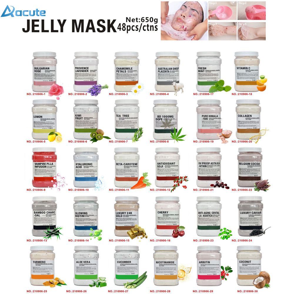 Powder Mask Jar 650g Jelly Mask Powder Rubber Jelly Face Mask Spa