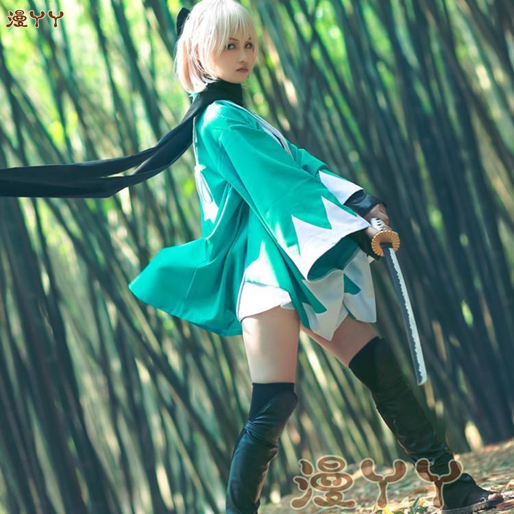 Fate/Grand Order Sakura saber Okita Soji Sanpo cos Kimono cosplay ...