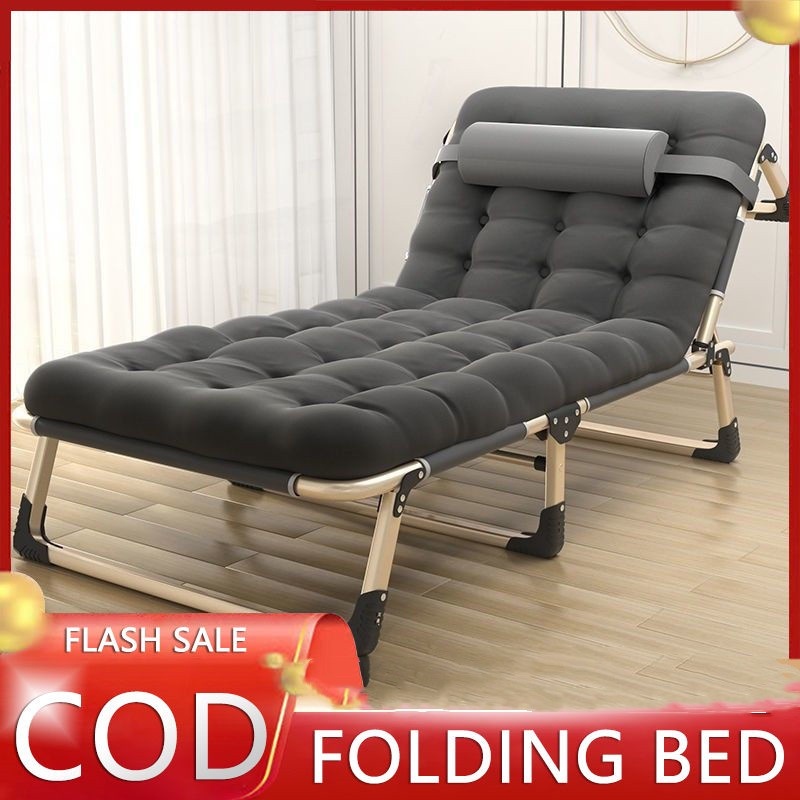 Folding bed chair portable bed heavy duty outdoor foldable bed with
