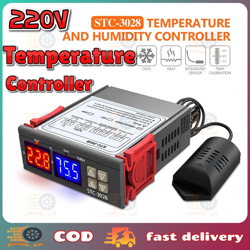 220V STC1000 Digital Thermostat Temperature Controller STC3028 for