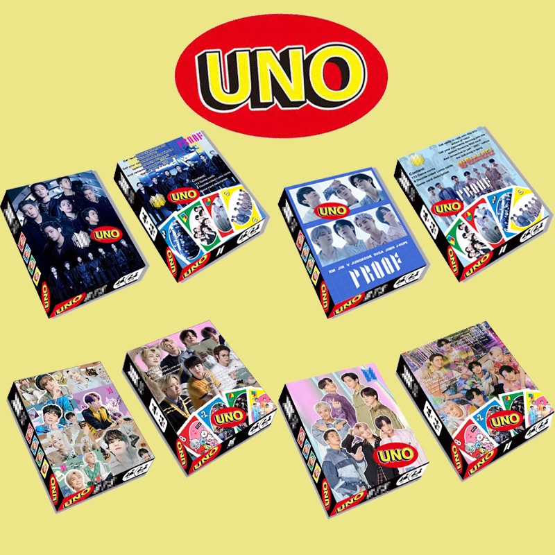Korean Star Combination Bulletproof Youth Group Surrounding Uno Card ...