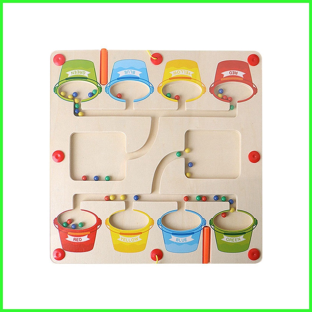 Magnetic Matching Game Magnetic Color Sorting Maze Magnet Color and ...