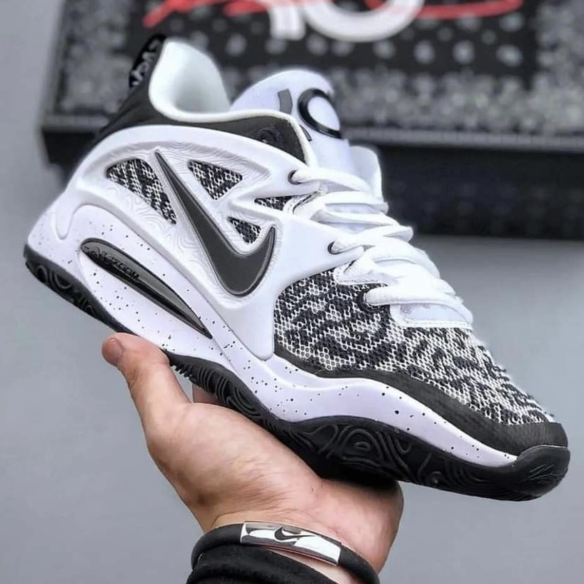 KD15 Spike Basketball Shoes Kevin Durant Black White NBA Basketball