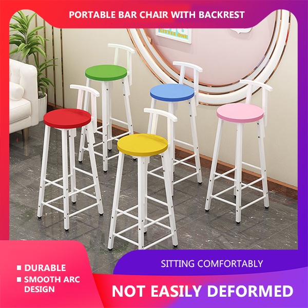 Modern Simple Bar Chair High Chair Bar Table Chair High Stool Home Back Bar Chair Ready stock