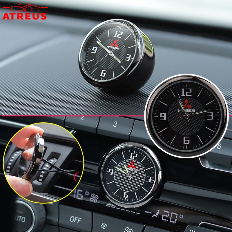Mitsubishi Car Mini Quartz Clock luminous Interior Center Console Vent ...
